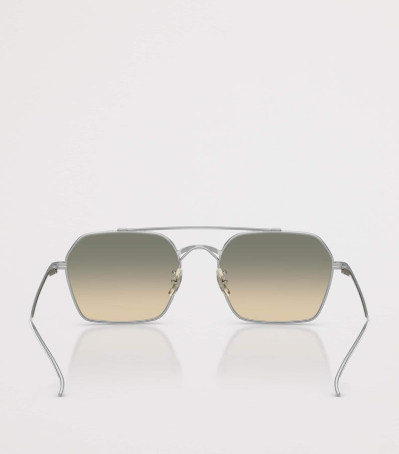 Oliver Peoples TK-15 square titanium sunglasses - British product
