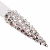 Claw Culture Cristallo nail art stones crystal clear 2-5mm, UK version
