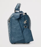 LOEWE Puzzle top-handle handbag ostrich leather, imported from the UK