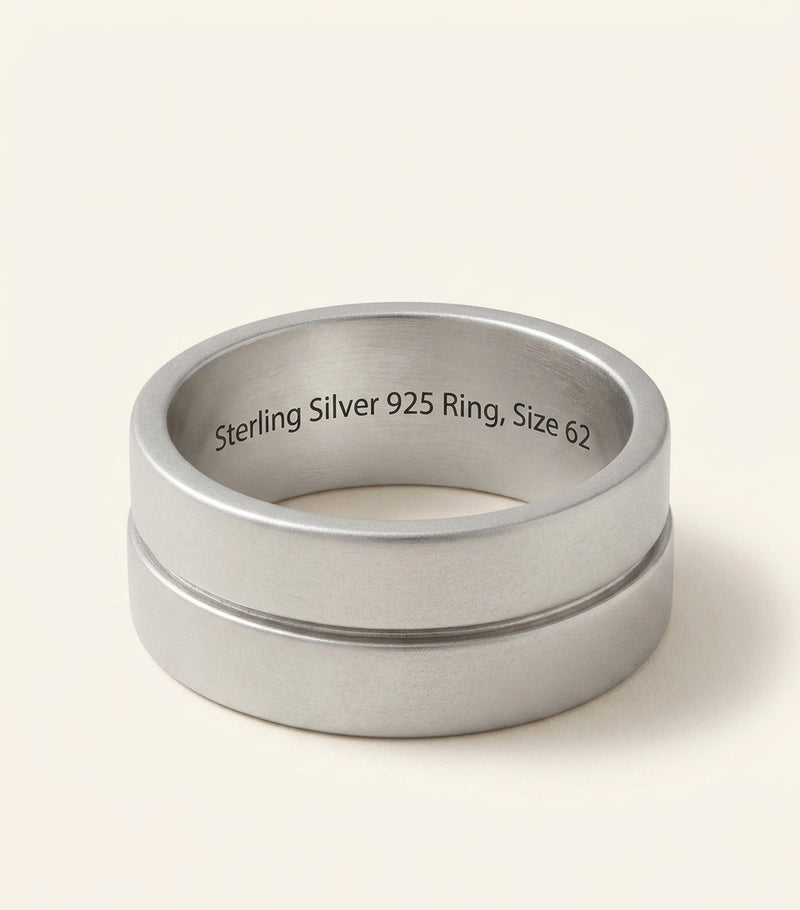 Givenchy Tape Ring with Paris 1952 inscription (British brand)