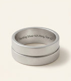 Givenchy Tape Ring with Paris 1952 inscription (British brand)