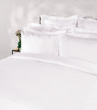 Peter Reed flat sheet in percale cotton, Super King size 305cm x 320cm, imported from the UK