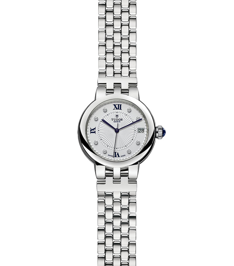 TUDOR Clair de Rose stainless steel diamond watch 34mm (British brand)
