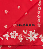 Claudie Pierlot silk printed square scarf 65cm, imported from the UK