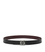 Harrods LOEWE Leather Reversible Anagram Bombé Belt- Buy online at McGrocer