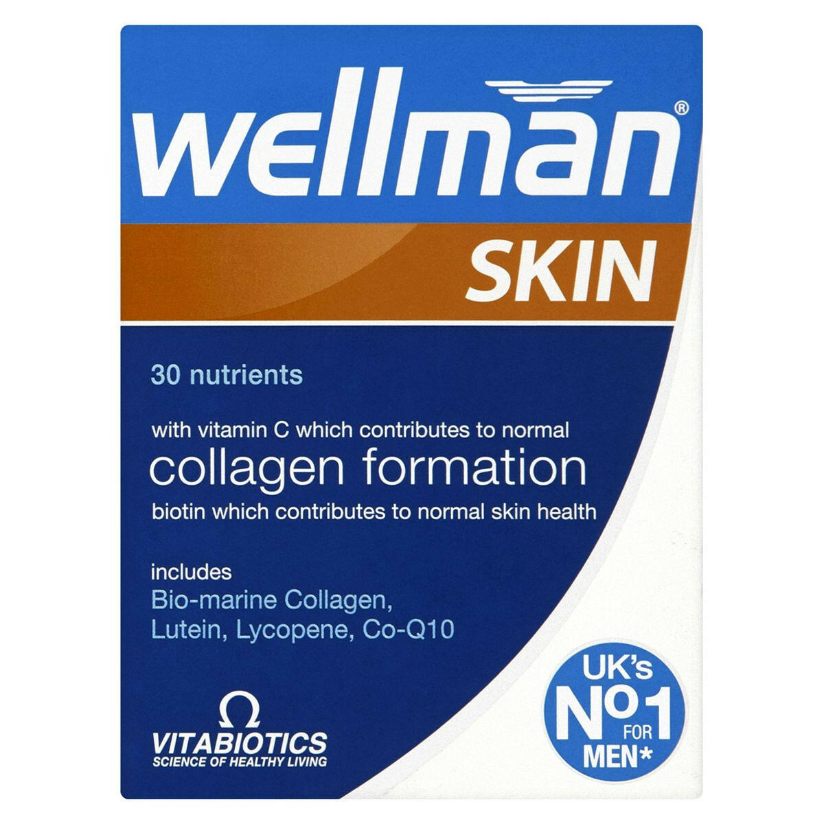 Vitabiotics Wellman Skin - 60 Tablets Accessories Boots