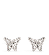Harrods Suzanne Kalan White Gold and Diamond Bold Butterfly Stud Earrings- Buy online at McGrocer