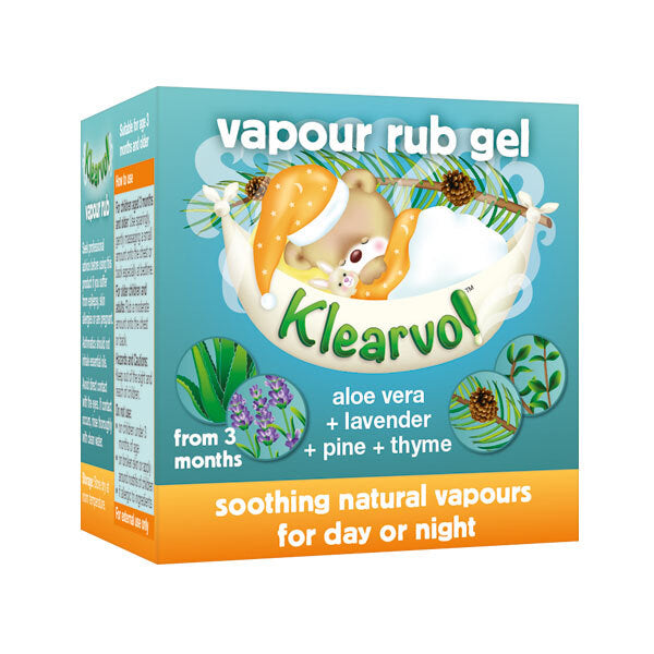 Klearvol Baby Vapour Rub Gel 50ml, UK version
