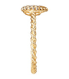 Boucheron Serpent Bohème yellow gold diamond ring, imported from the UK