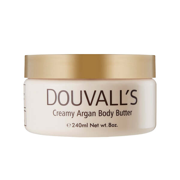 Douvall's Organic Argan Body Butter Pink Grapefruit 240ml - British product