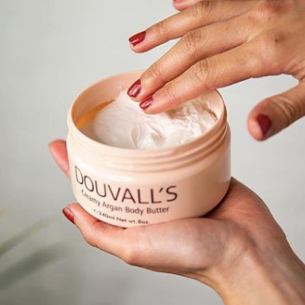Douvall's Organic Argan Body Butter Pink Grapefruit 240ml - British product