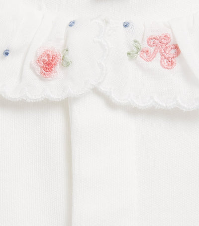 Cotton Floral-Detail Bodysuit for Ages 1-24 Months