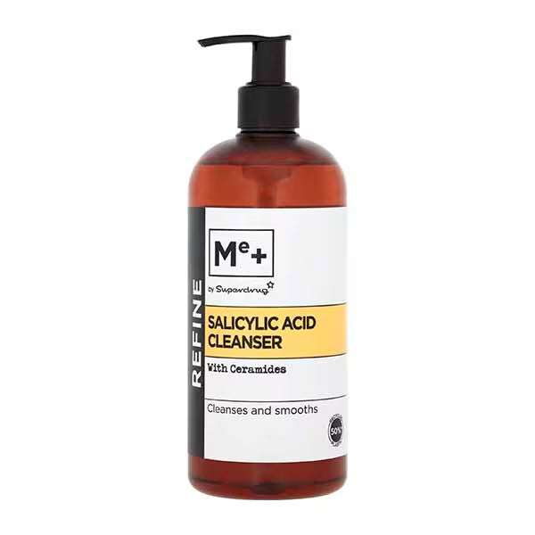 Me+ Salicylic Acid Cleanser 500ml, imported from the UK