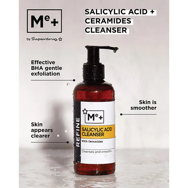 Me+ Salicylic Acid Cleanser 500ml, imported from the UK