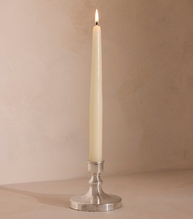 Soho Home small silver-plated candlestick 8cm high (British brand)