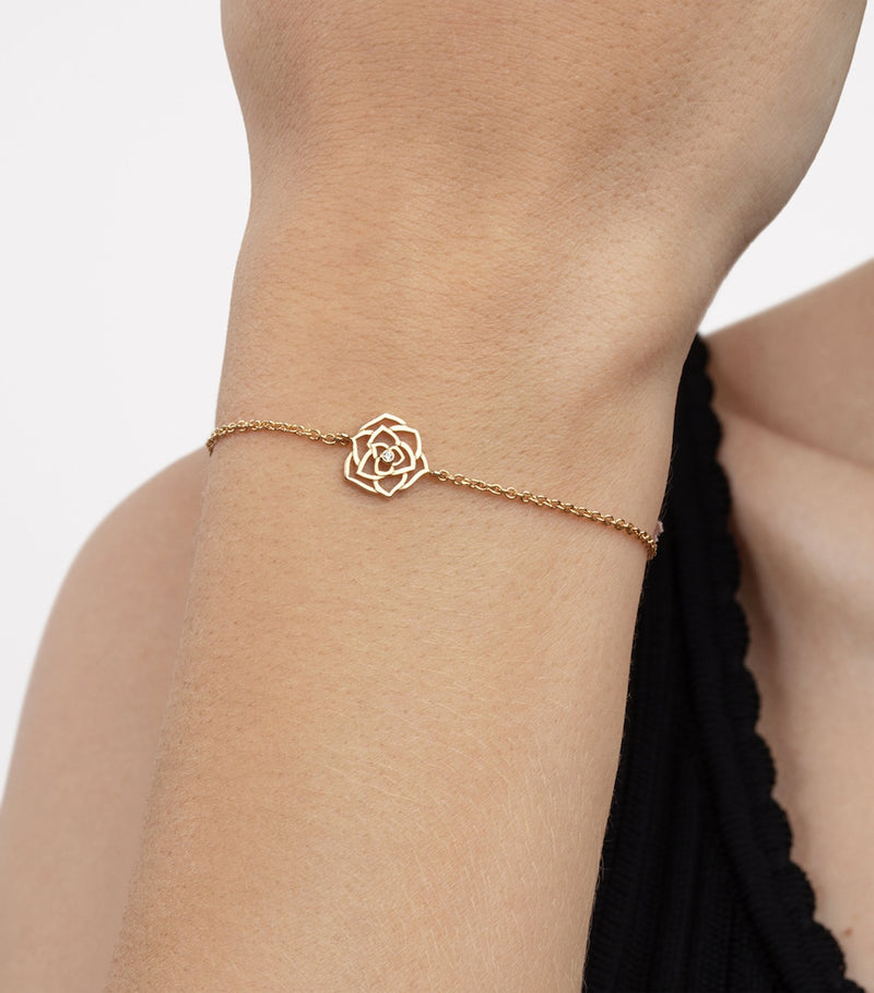 Piaget 18-karat rose gold diamond bracelet, imported from the UK