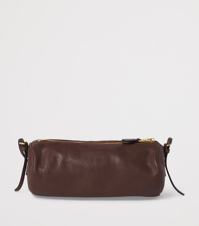 Miu Miu leather pouch with embossed logo, imported from the UK