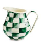 MacKenzie-Childs Emerald Check pitcher 2.8L, imported from the UK