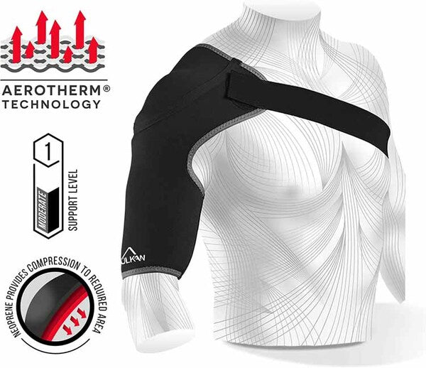 Vulkan Classic Shoulder Support Strap black, UK version