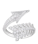 Harrods Boucheron Nature Triomphante Flèche White Gold and Diamond Ring- Buy online at McGrocer