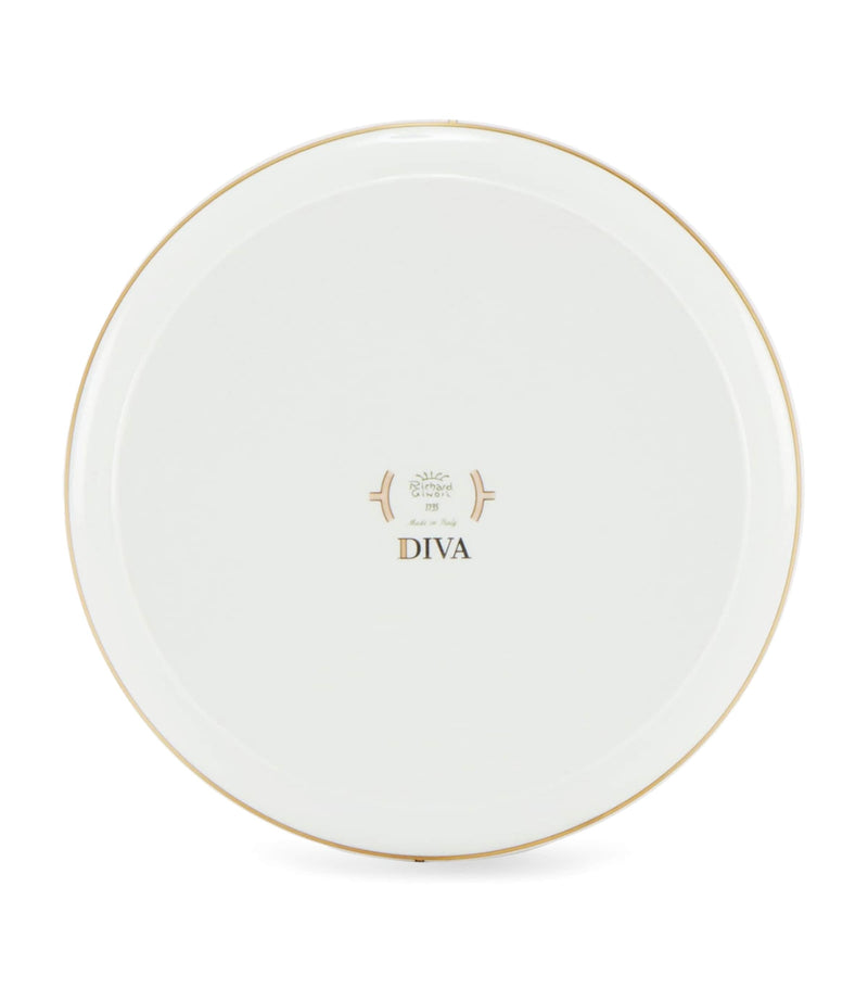 GINORI 1735 porcelain Celeste round tray 17cm - British product