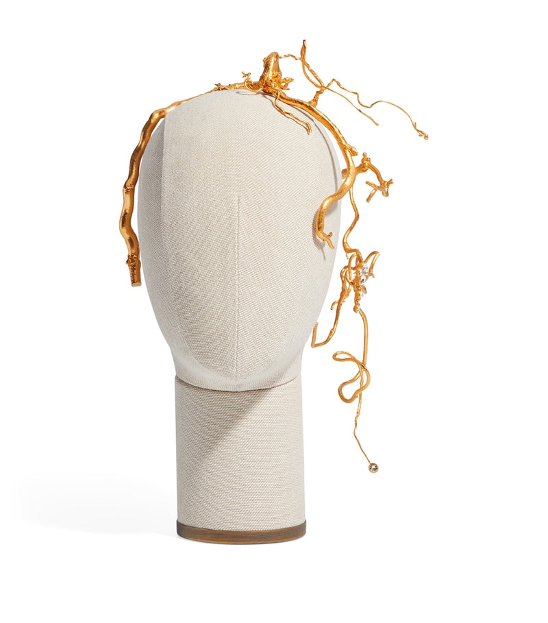 Schiaparelli vine and rhinestone headband, imported from the UK