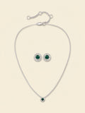 Susan Caplan Givenchy Swarovski crystal set, silver - British product