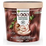 Superdrug Garnier GOOD Permanent Hair Dye Auburn Hibiscus Brown- Buy online at McGrocer