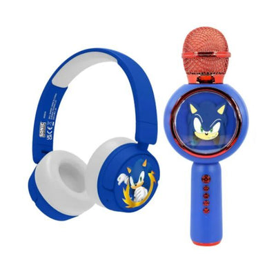 Superdrug OTL Sonic The Hedgehog Wireless Headphones and Karaoke Microphone Bundle- Buy online at McGrocer