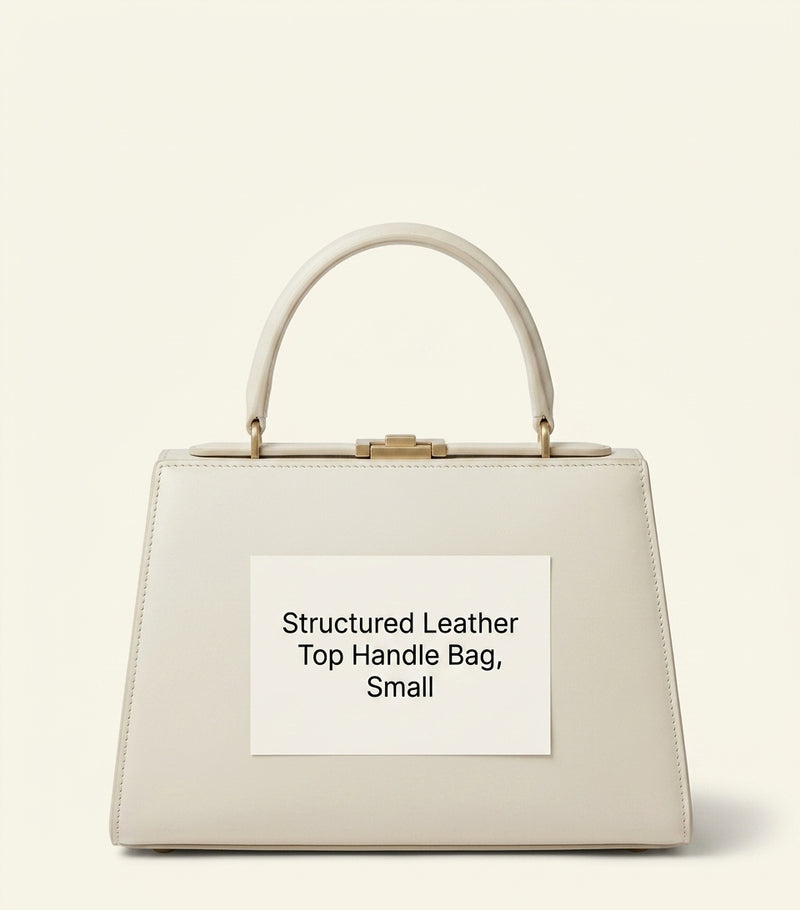 Givenchy Pinch smooth leather top-handle bag with gold accents, UK version