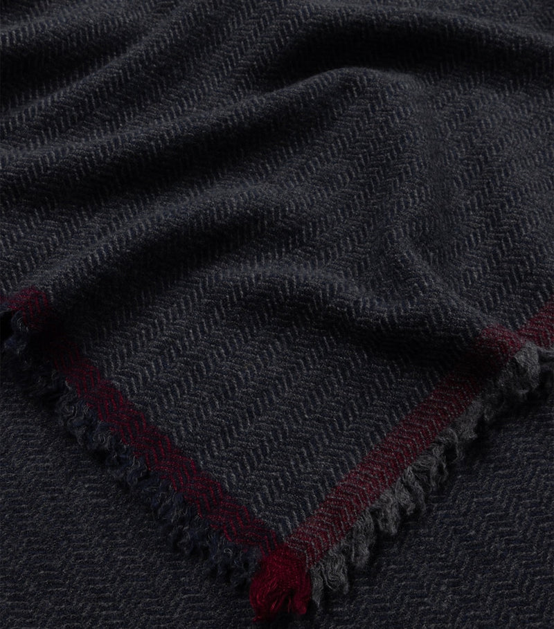 Begg x Co Calli cashmere merino throw 130x180cm - British product