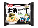 Nissin black garlic oil tonkotsu instant noodles, UK version