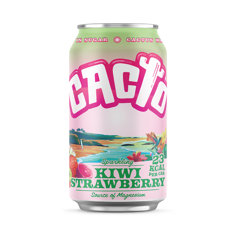 Cacto low sugar soda prickly pear kiwi strawberry 330ml (British brand)