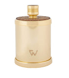 ZODIAC cylinder Swarovski crystal gold-plated cotton bud jar (British brand)