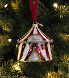 Harrods Big Top tree decoration with multicoloured festive lights, imported from the UK