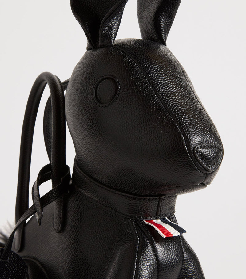 Thom Browne leather rabbit top-handle bag, imported from the UK
