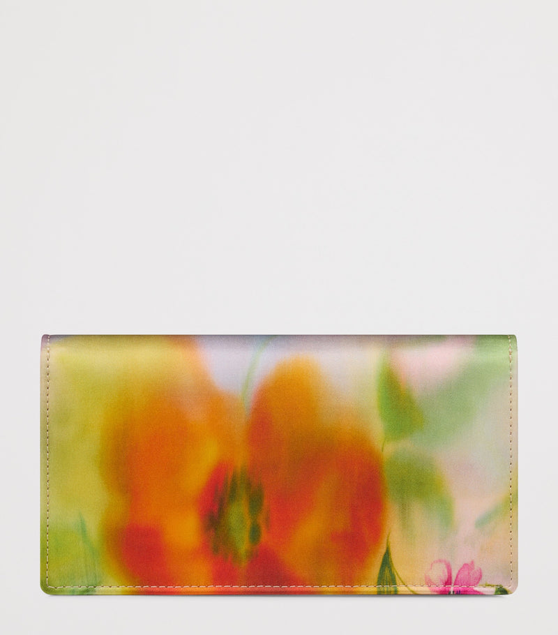 Christian Louboutin Bettina silk clutch bag with watercolour print - British product