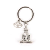 Superdrug Myga Keyring - Buddha & Lotus 6.3cm Metal- Buy online at McGrocer