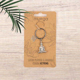Myga Buddha Lotus keyring 6.3cm, imported from the UK
