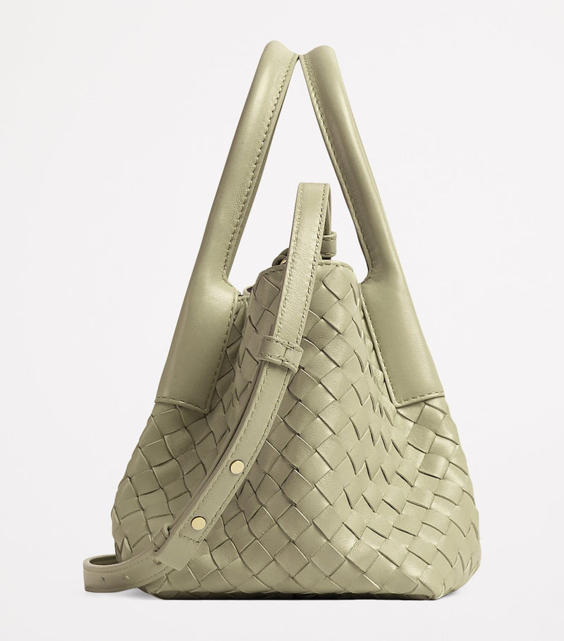 Bottega Veneta small Pinacoteca tote bag calfskin leather, imported from the UK
