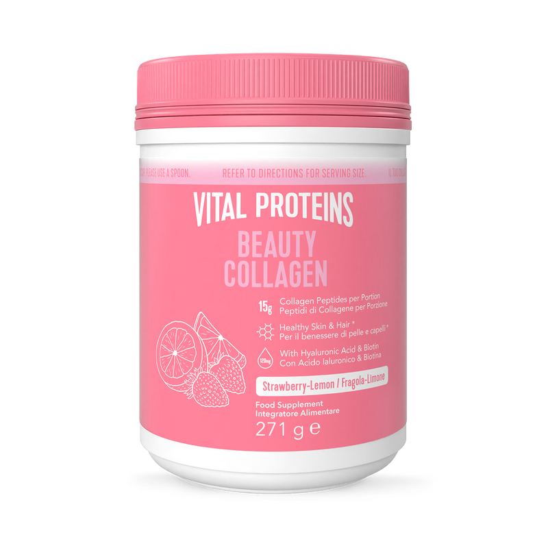 Vital Proteins Beauty Collagen Strawberry Lemon 271g, imported from the UK