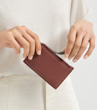 Brunello Cucinelli leather zipped card holder (British brand)