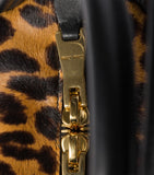 Miu Miu top-handle bag leopard calf hair (British brand)