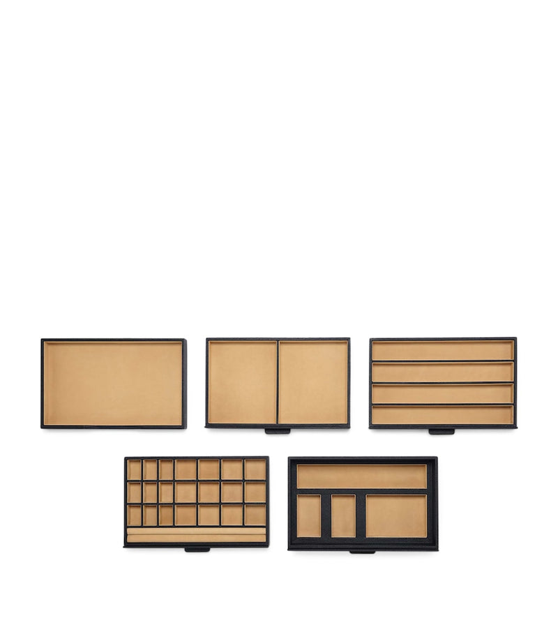 Smythson Panama Leather Jewellery Box (British brand)