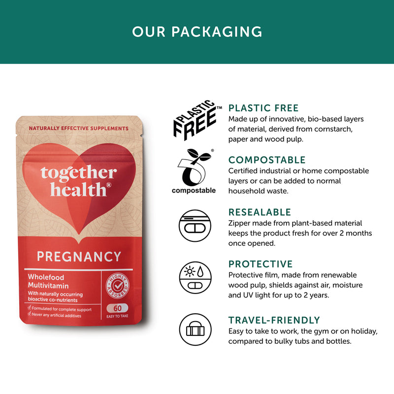 Together Health pregnancy multivitamin capsules 60, imported from the UK
