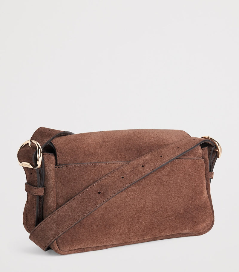 Sandro Paris suede Le Mambo shoulder bag (British brand)