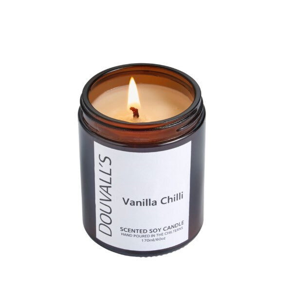Douvalls Soy Candle Vanilla Chilli 180g - British product