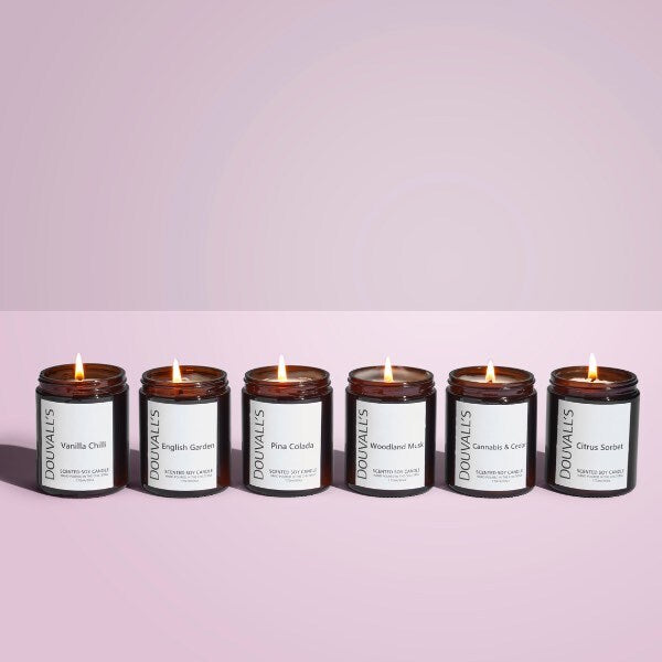 Douvalls Soy Candle Vanilla Chilli 180g - British product