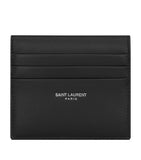 Saint Laurent reversible leather card holder with 6 slots, imported from the UK