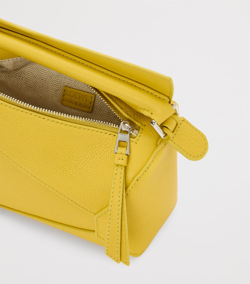 LOEWE Puzzle Edge top-handle bag in calfskin, imported from the UK